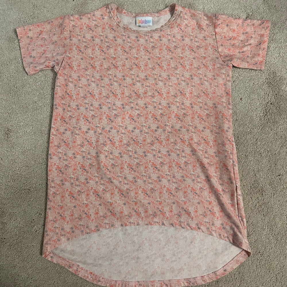 LuLaRoe Kids Casual Dress in Pink Floral